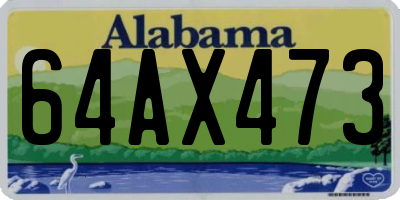 AL license plate 64AX473