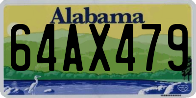 AL license plate 64AX479