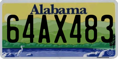 AL license plate 64AX483