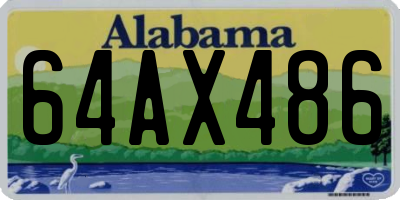 AL license plate 64AX486