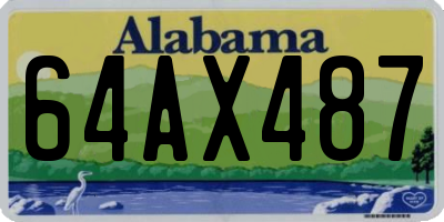 AL license plate 64AX487