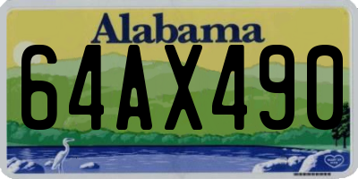 AL license plate 64AX490