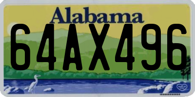 AL license plate 64AX496