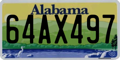AL license plate 64AX497