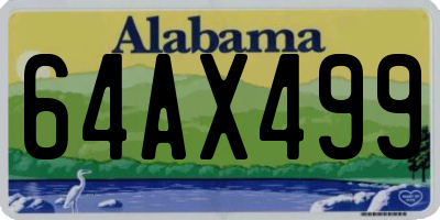 AL license plate 64AX499