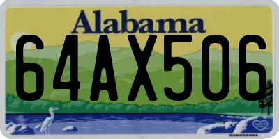 AL license plate 64AX506