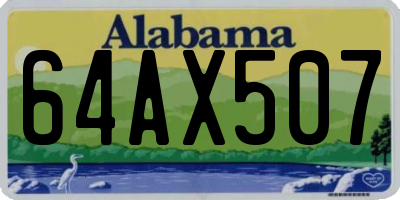 AL license plate 64AX507