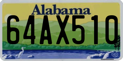 AL license plate 64AX510