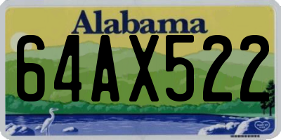 AL license plate 64AX522