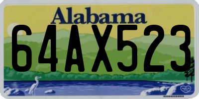 AL license plate 64AX523