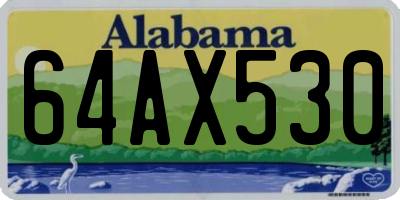 AL license plate 64AX530