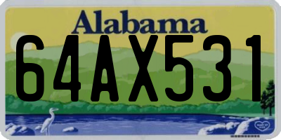 AL license plate 64AX531