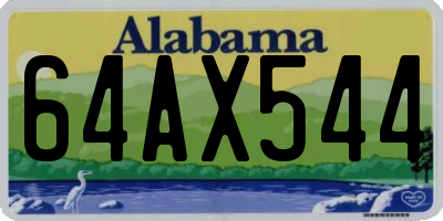AL license plate 64AX544