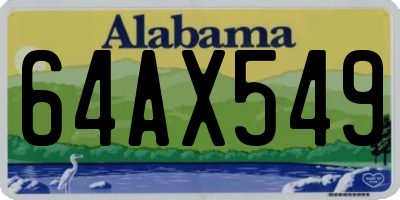 AL license plate 64AX549