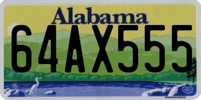AL license plate 64AX555