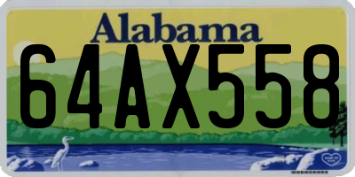AL license plate 64AX558