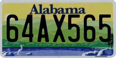 AL license plate 64AX565