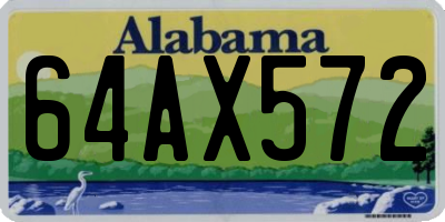 AL license plate 64AX572