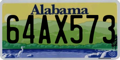 AL license plate 64AX573