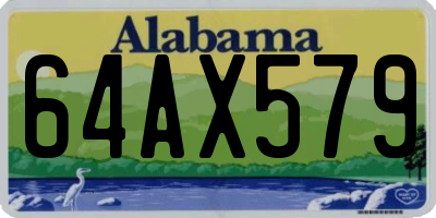 AL license plate 64AX579