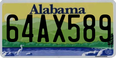 AL license plate 64AX589