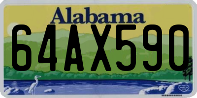 AL license plate 64AX590