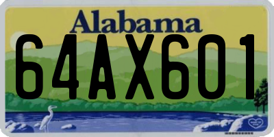 AL license plate 64AX601