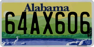 AL license plate 64AX606
