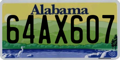 AL license plate 64AX607