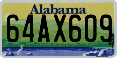 AL license plate 64AX609