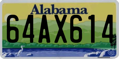 AL license plate 64AX614