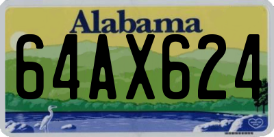 AL license plate 64AX624
