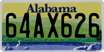 AL license plate 64AX626