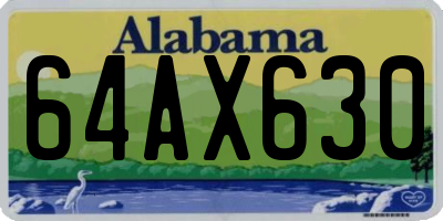 AL license plate 64AX630