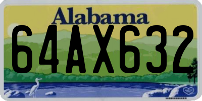 AL license plate 64AX632