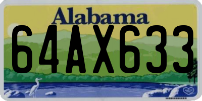 AL license plate 64AX633