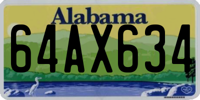 AL license plate 64AX634