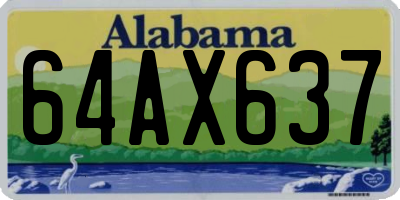 AL license plate 64AX637