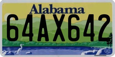 AL license plate 64AX642