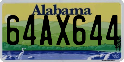 AL license plate 64AX644