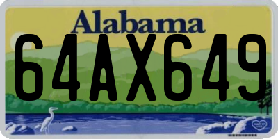 AL license plate 64AX649