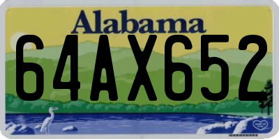 AL license plate 64AX652