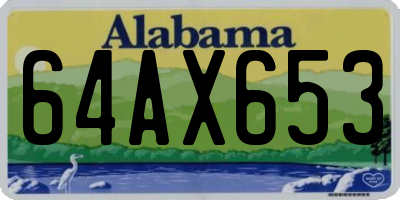 AL license plate 64AX653