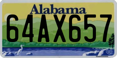 AL license plate 64AX657