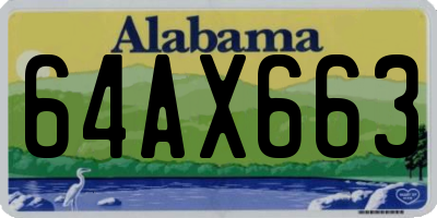 AL license plate 64AX663