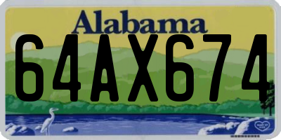 AL license plate 64AX674