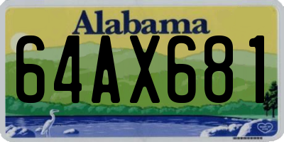 AL license plate 64AX681