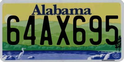 AL license plate 64AX695