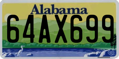 AL license plate 64AX699