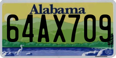 AL license plate 64AX709